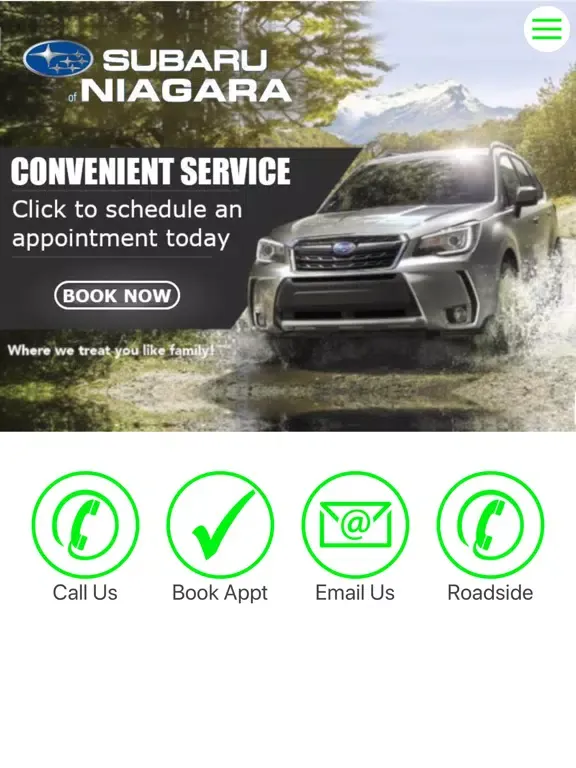 Capturas de pantalla de Subaru of Niagara iPad 