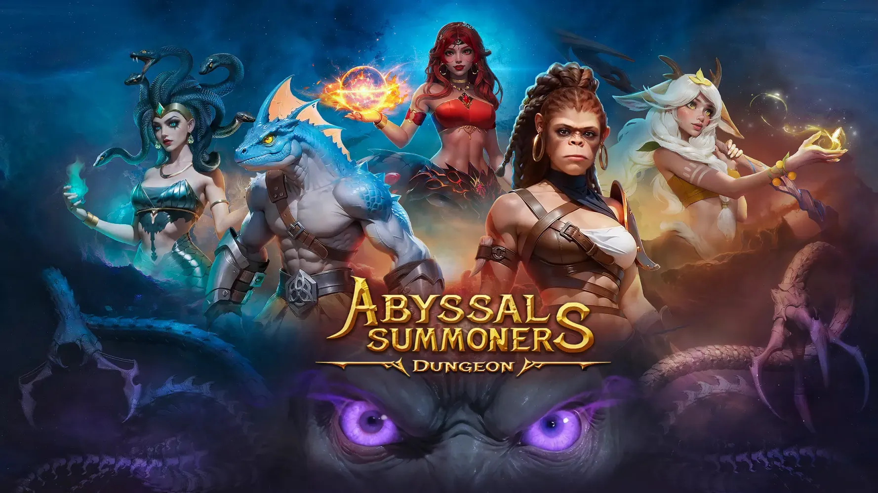 Tangkapan layar Abyssal Summoners: Dungeon