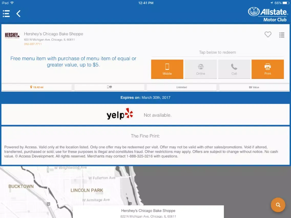 Allstate Motor Club Access to Savings iPad  スクリーンショット