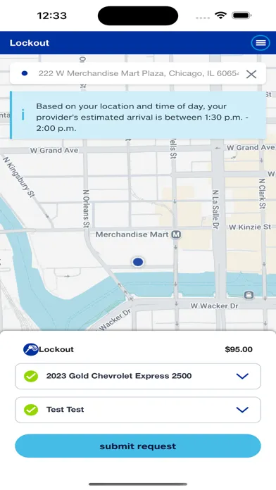 Verizon Roadside Assistance Screenshots