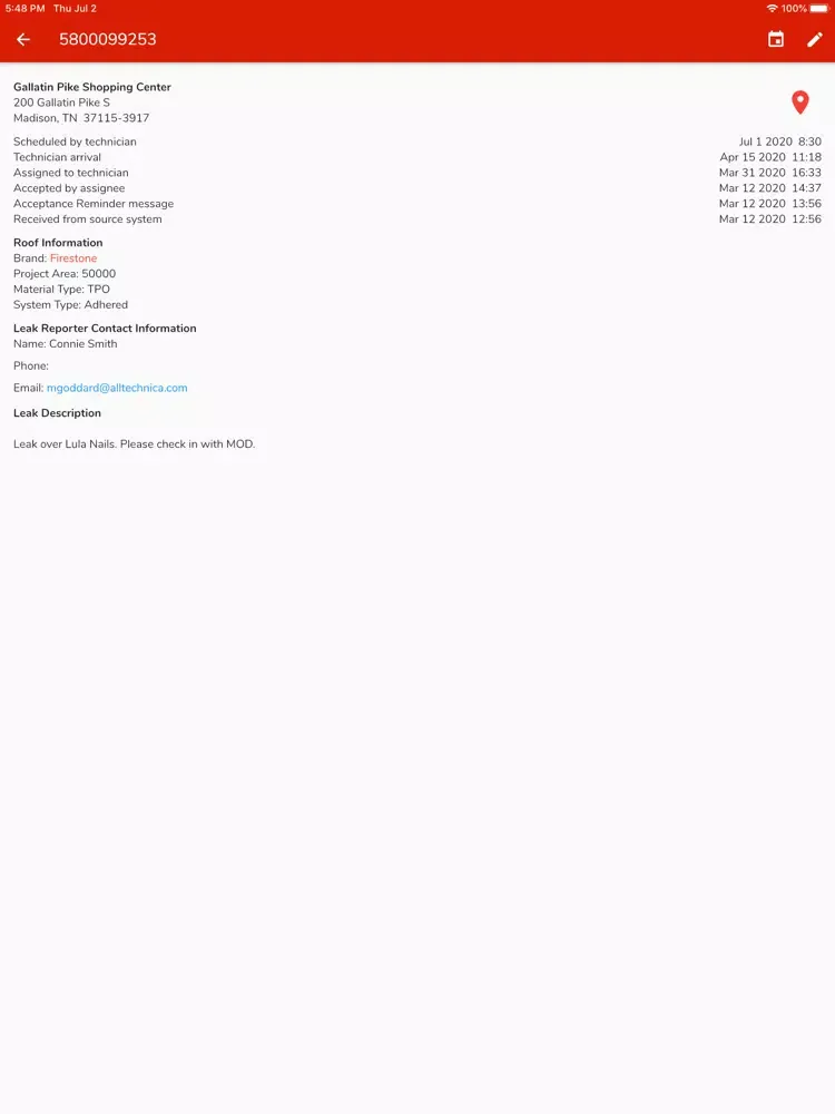 Captures d'écran de FSBP Service iPad 
