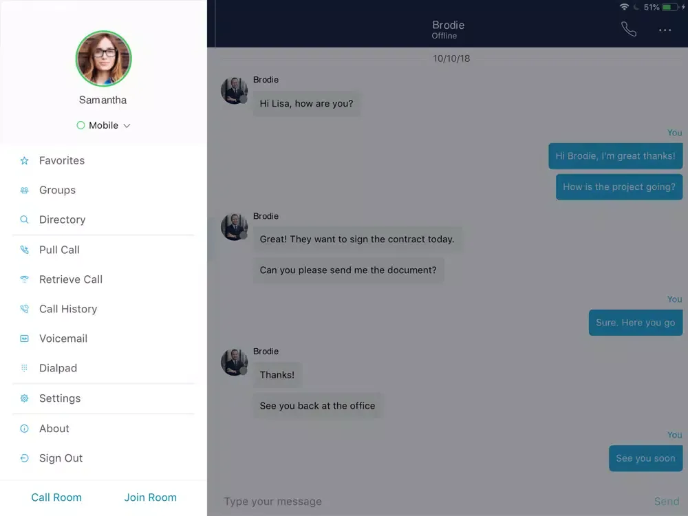 Ảnh chụp màn hình của Alltel Connect iPad 
