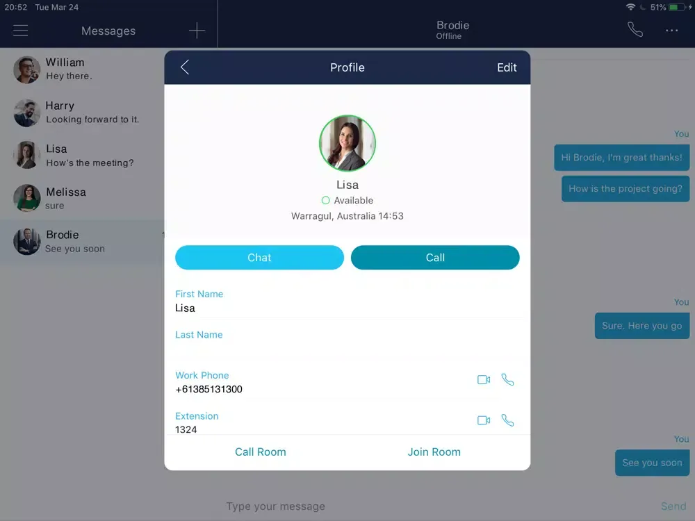Ảnh chụp màn hình của Alltel Connect iPad 