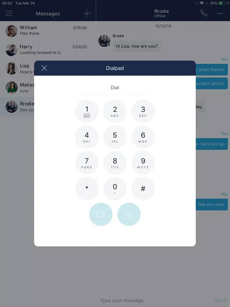 Ảnh chụp màn hình của Alltel Connect iPad 