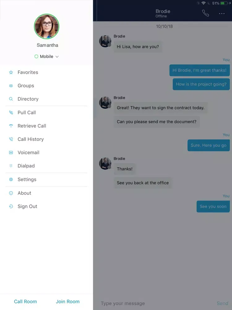 Ảnh chụp màn hình của Alltel Connect iPad 