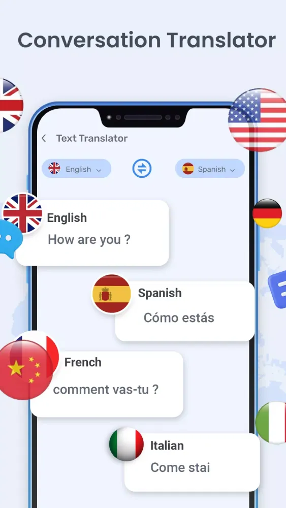 Captures d'écran de Voice Translator: AI Translate