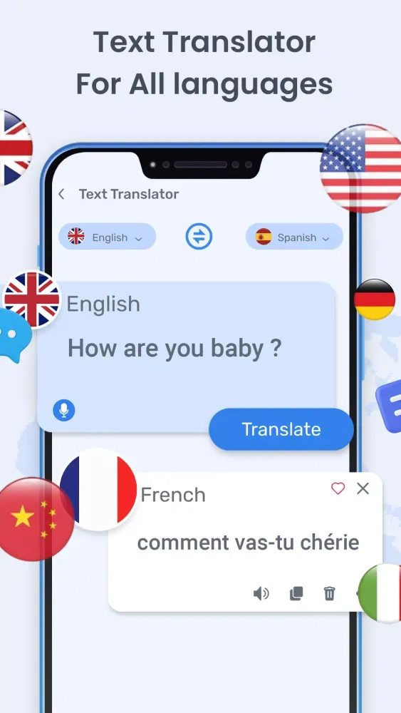 Captures d'écran de Voice Translator: AI Translate