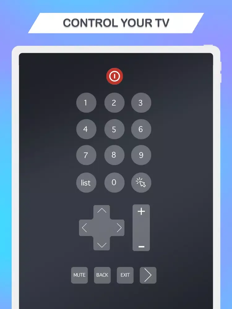 ALL TV Remote Control iPad  স্ক্রিনশট
