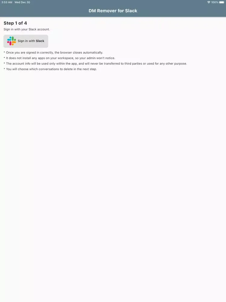 Tangkapan layar DM Remover iPad 