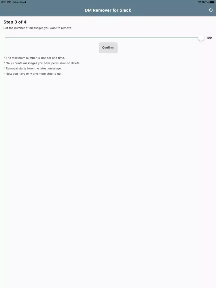 Tangkapan layar DM Remover iPad 