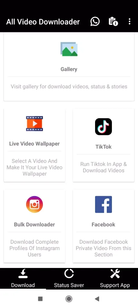 Ảnh chụp màn hình của All Video Downloader