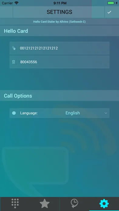 Hello Card Dialer应用截图