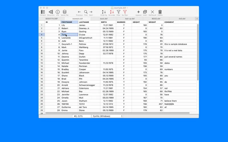 Screenshot di CDBF