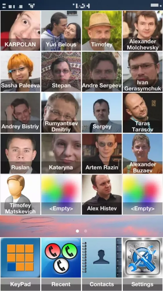 Captures d'écran de FaceGrid