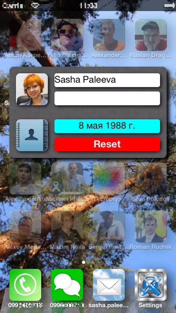Captures d'écran de FaceGrid