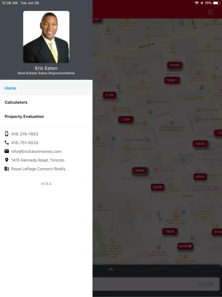 Captures d'écran de Eric Eaton Homes iPad 