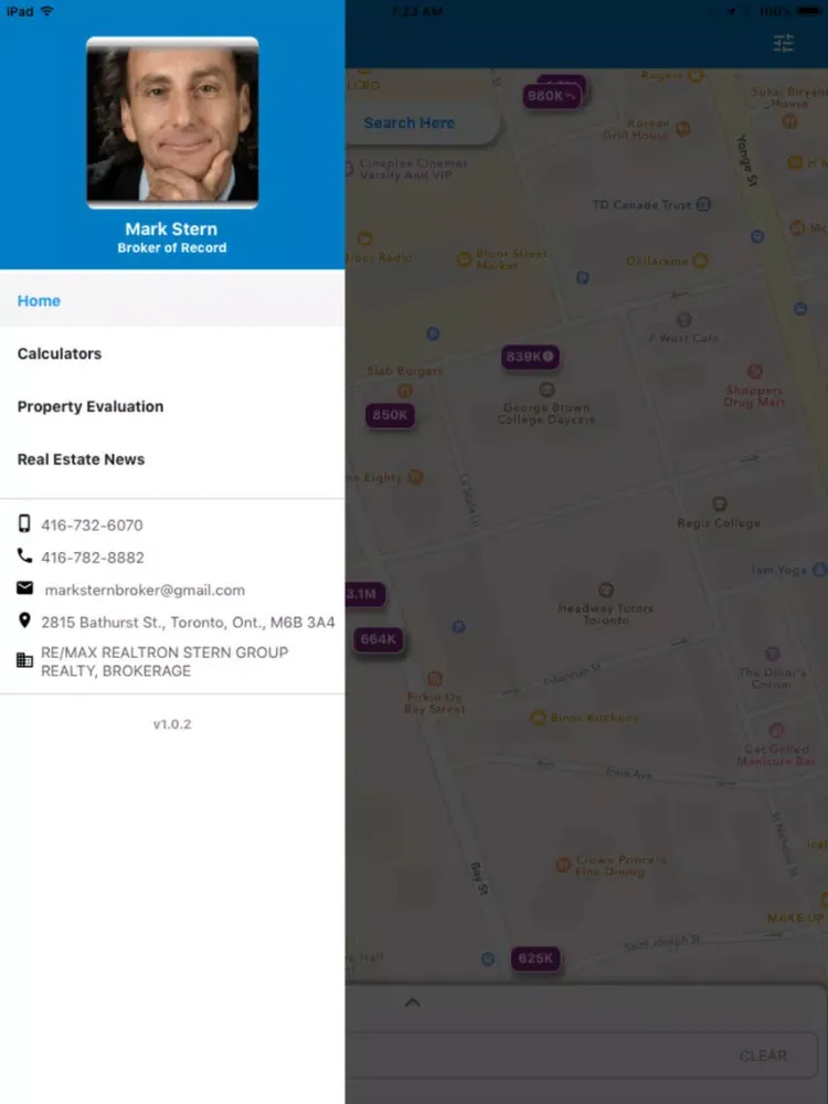 Скриншоты Toronto REMAX Realty iPad 