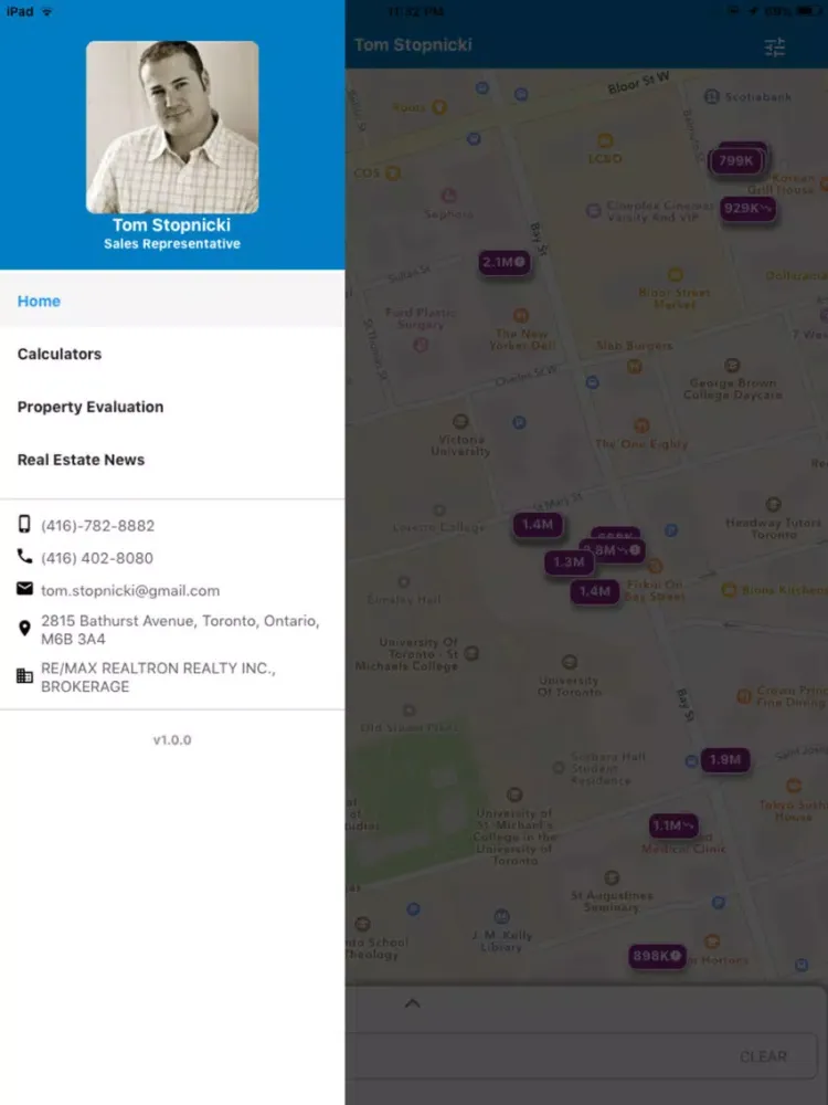 Tom Stopnicki RE/MAX iPad  Ekran Görüntüleri