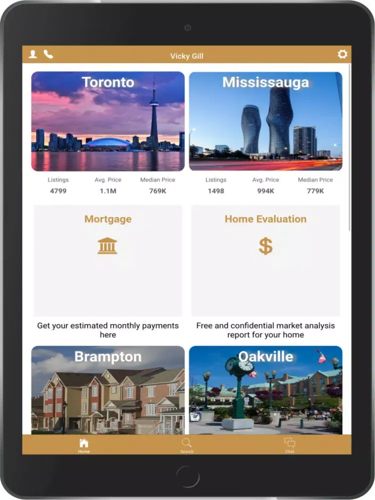Captures d'écran de My-Realtor iPad 