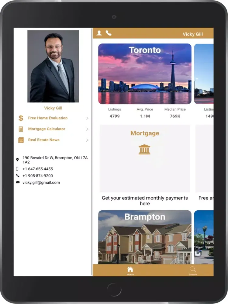 Captures d'écran de My-Realtor iPad 