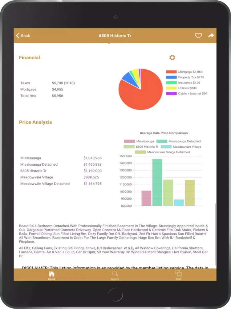 Captures d'écran de My-Realtor iPad 