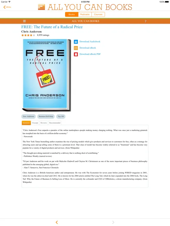 Capturas de tela do All You Can Books - Unlimited iPad 