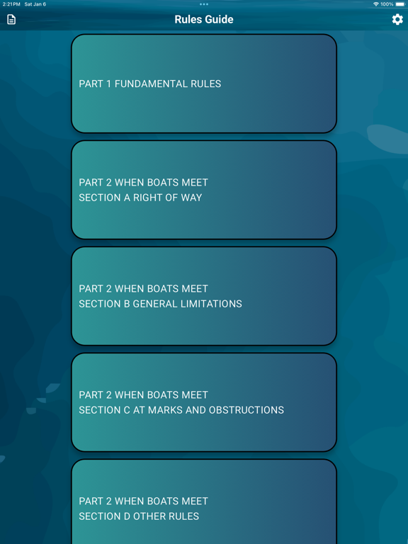 Ảnh chụp màn hình của Sailing Rules Pocket Guide iPad 