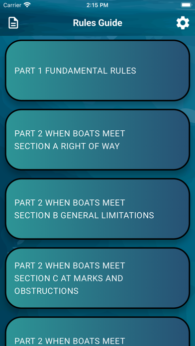 Ảnh chụp màn hình của Sailing Rules Pocket Guide