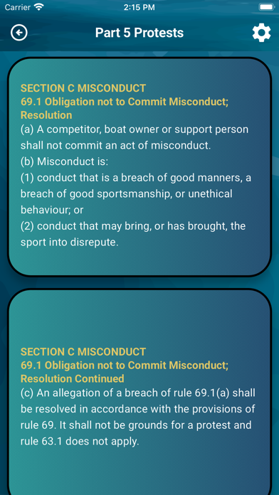 Ảnh chụp màn hình của Sailing Rules Pocket Guide