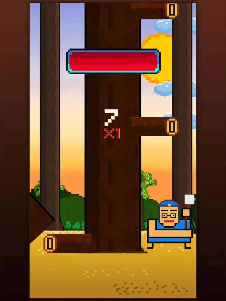 Timber World : Land of angry fierce wood cutters iPad  스크린샷