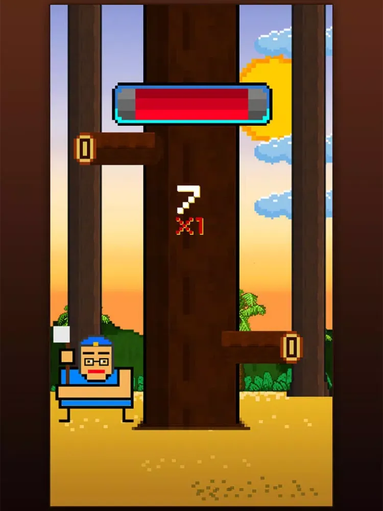 Timber World : Land of angry fierce wood cutters iPad  스크린샷