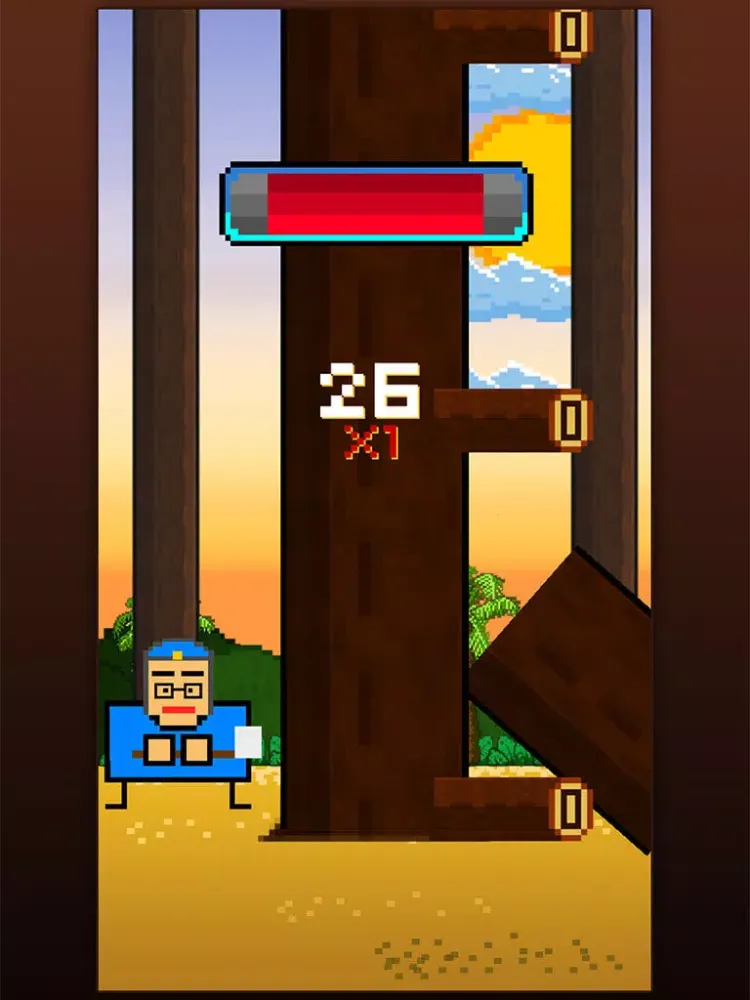 Timber World : Land of angry fierce wood cutters iPad  스크린샷