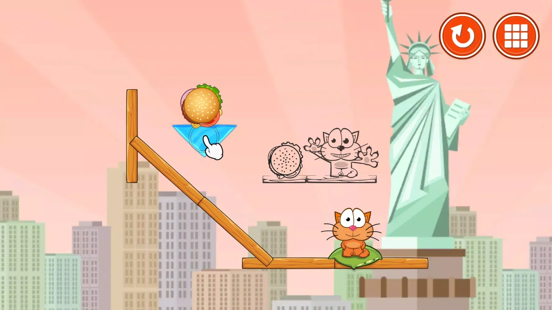 Hungry cat: physics puzzle Screenshots
