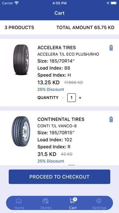 Zrzuty ekranu AlMailem Tires
