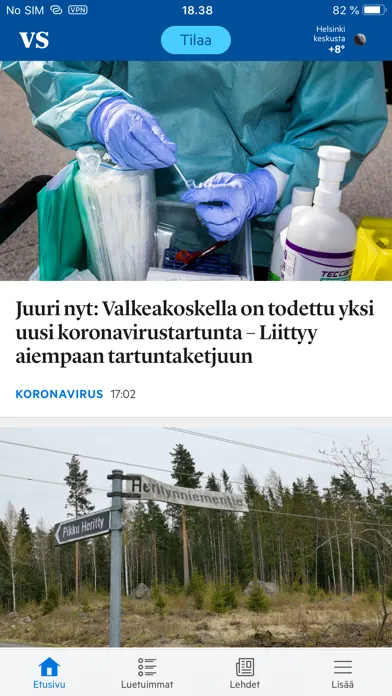 Valkeakosken Sanomat স্ক্রিনশট