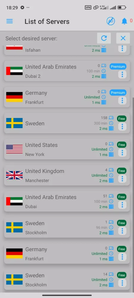 Irani VPN - Fast Iranian VPN Screenshots