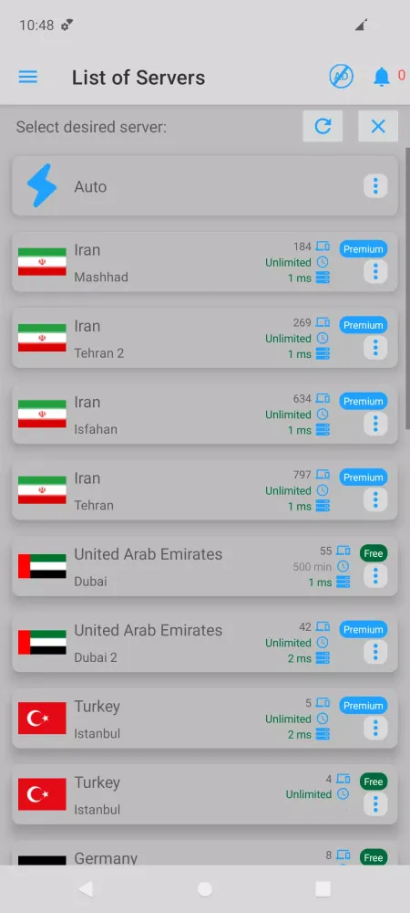 Irani VPN - Fast Iranian VPN Screenshots