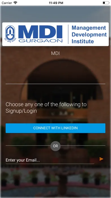 MDI Alumni Screenshots
