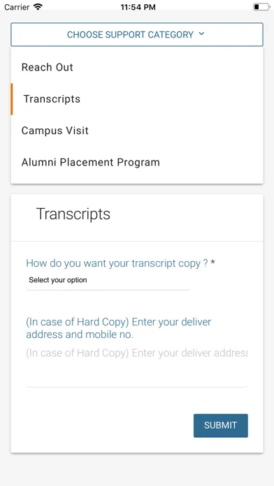 MDI Alumni Screenshots