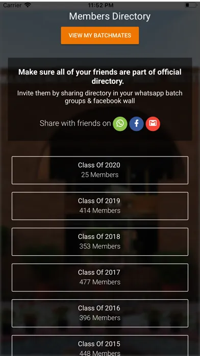 Tangkapan layar Tapmi Alumni