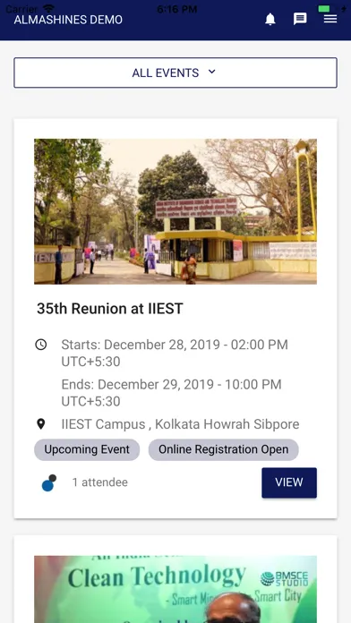 Tangkapan layar Tapmi Alumni