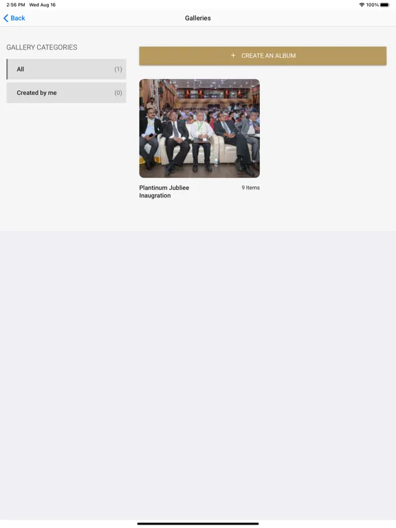 Zrzuty ekranu Actech Alumni iPad 