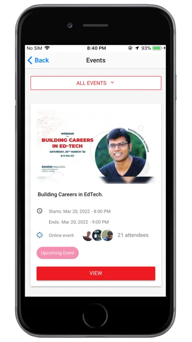 Captures d'écran de Sri Chaitanya Alumni Network