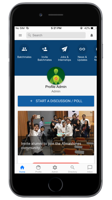 Almashines Alumni App Ekran Görüntüleri