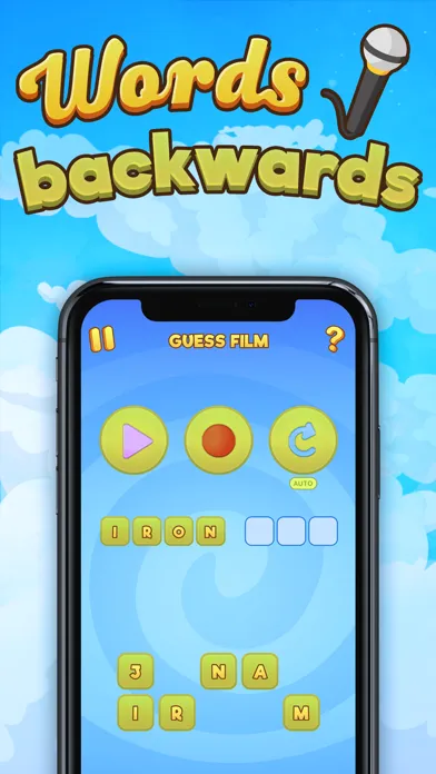 Capturas de tela do WORDS BACKWARDS