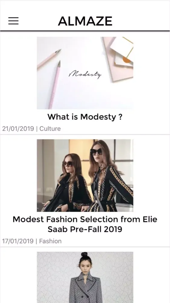 Скриншоты Almaze Modest Fashion Magazine