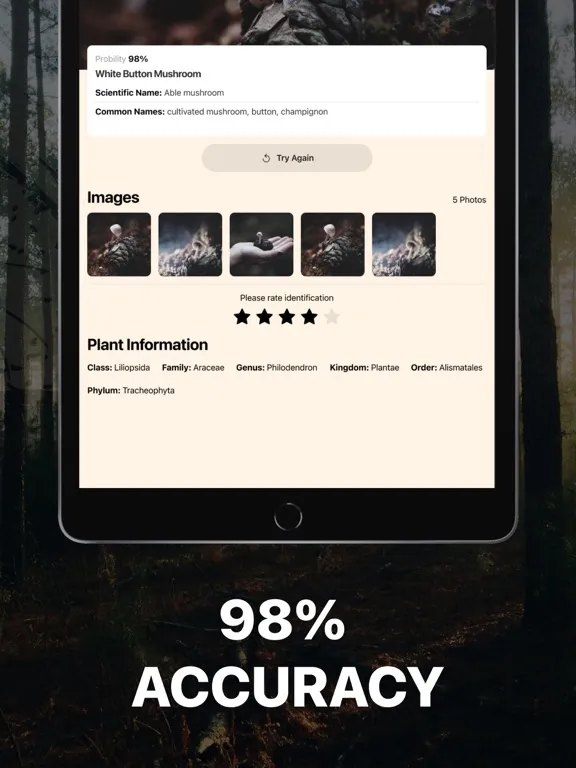 Mushroom Identification. iPad  Screenshots