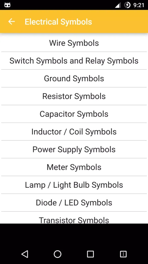 Electrical Symbols PRO Screenshots