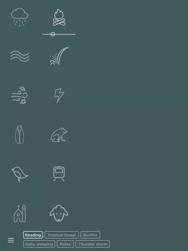 Peace - Ambient sounds for studying, relaxing, baby sleeping, and meditating iPad  Screenshots