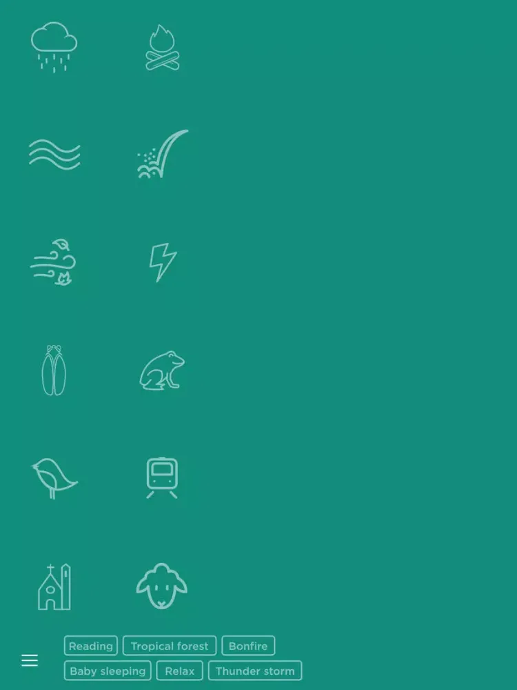 Peace - Ambient sounds for studying, relaxing, baby sleeping, and meditating iPad  Screenshots